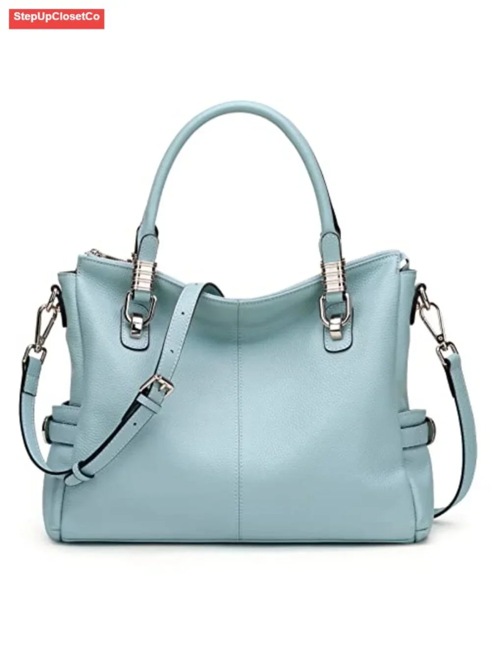 Genuine Leather Satchel Handbag Tote Shoulder Crossbody Purse Work Laptop Bag